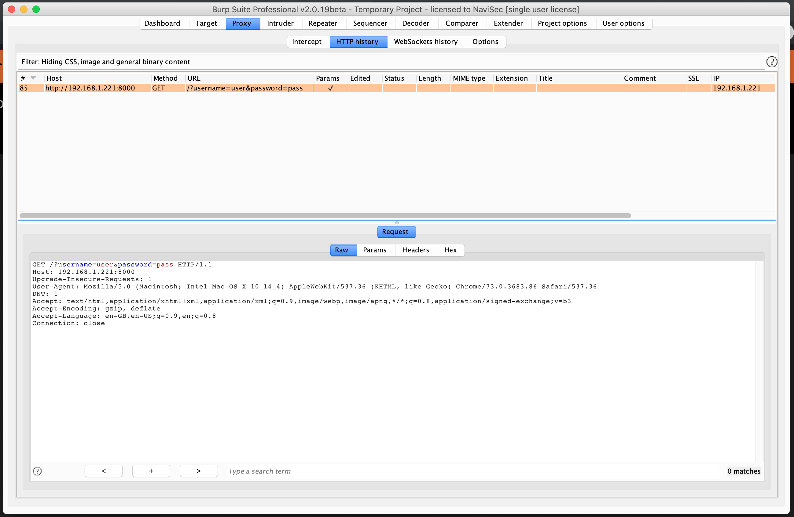 Burpsuite Proxy