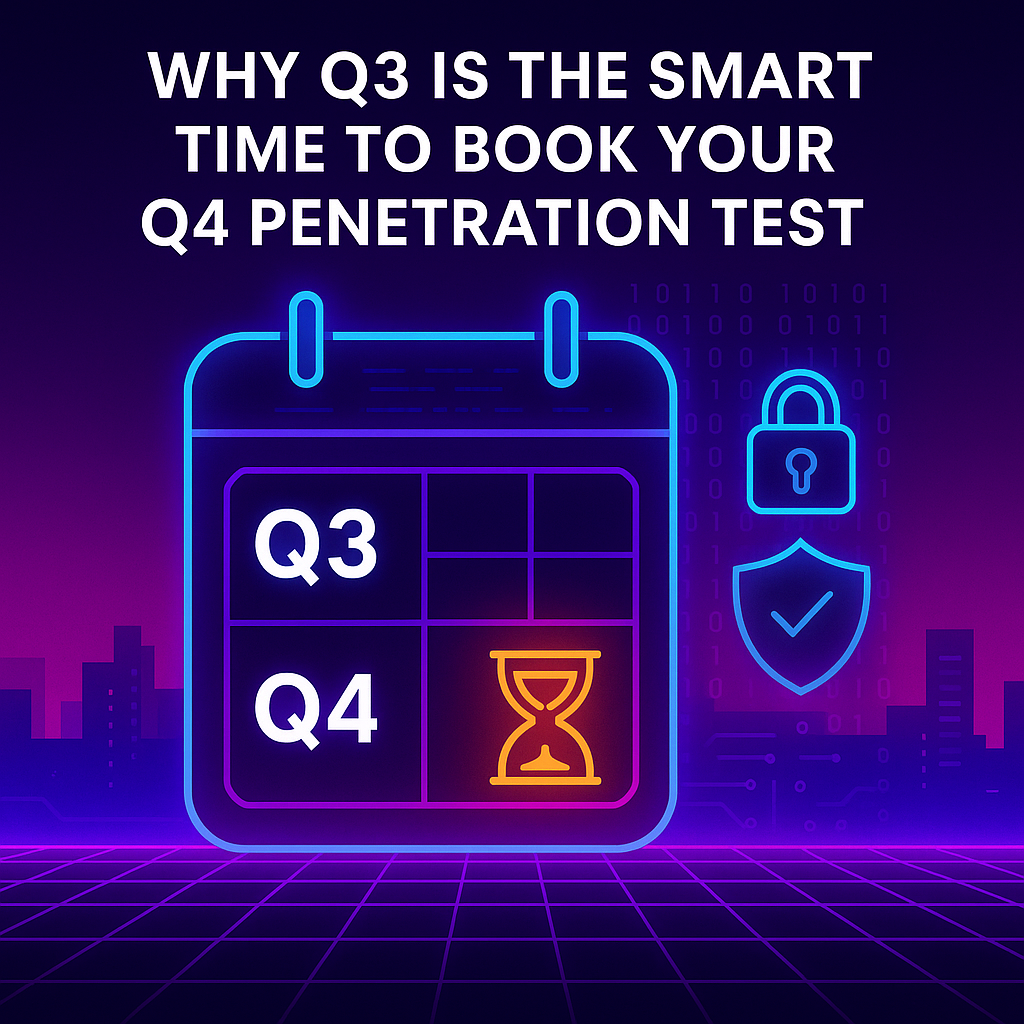 Why Q3 Is the Smart Time to Book Your Q4 Penetration Test